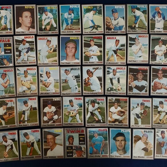 TOPPS 1970 LOT OF 548 BASEBALL CARDS W/47 HOF ALLEN RYAN MAYS CLEMENTE AARON 🐐 - Picture 11 of 12